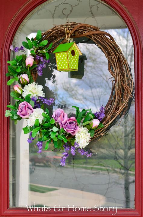 Simple Spring Wreath Whats Ur Home Story