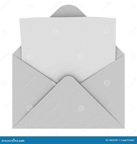 Envelope With Blank Letter Stock Image Image 14823291