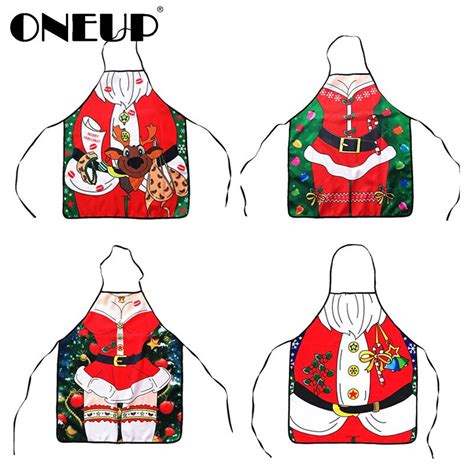 Oneup Christmas Decorations Kitchen Aprons Woman Xmas Decoration Aprons For Adults Women Men