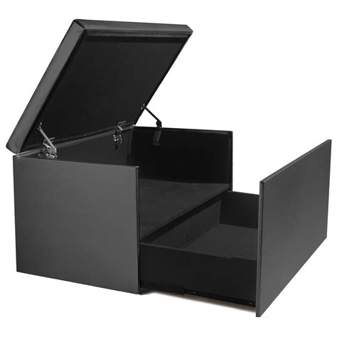 Banquette en skaï blanc avec mousse en. Coffre rangement banquette luxe gris spécial chaussures ...