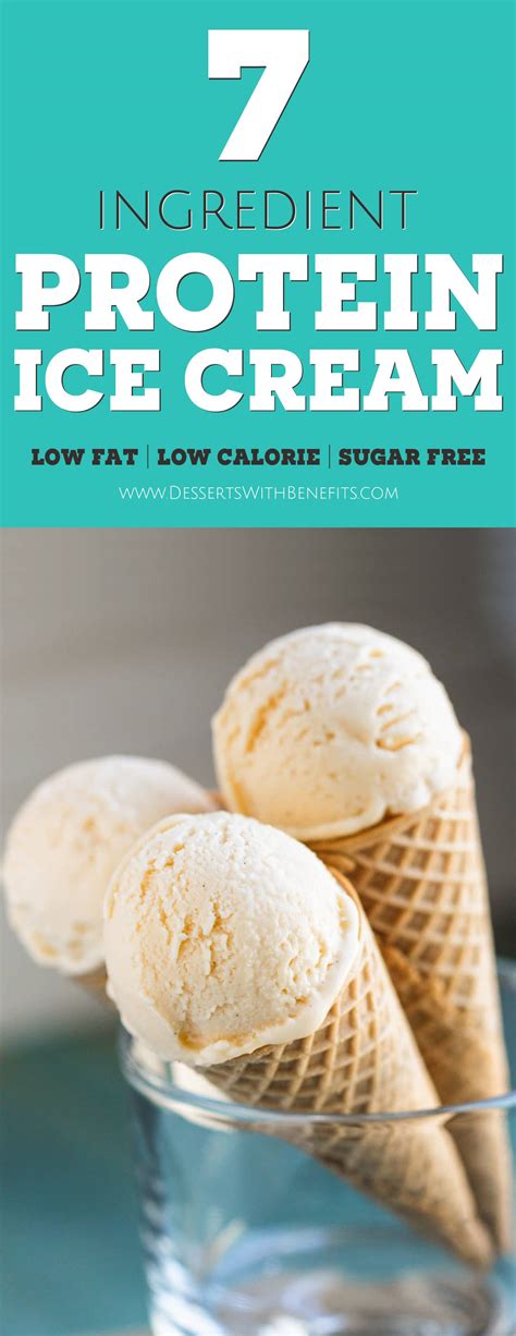 No ice cream maker needed, either. Healthy Vanilla Protein Ice Cream Recipe | Sugar Free Ice ...