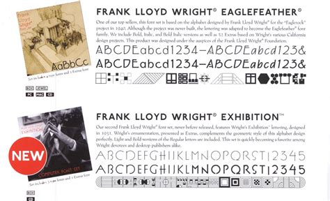 Frank Lloyd Wright Eaglefeather Font Military Font Vector Free