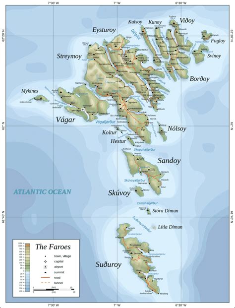 Map Of Faroe Islands Guide To Faroe Islands Guide To Faroe Islands