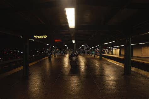 New York City Train Station Stock Photo Image Of Skyline Black 65219176