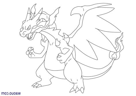 Coloriage Dracaufeu Unique Photos Coloriage M Ga Dracaufeu X Pokemon