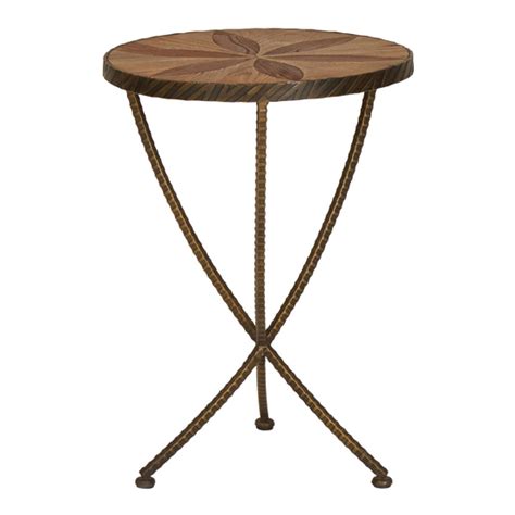 Eltro Small Wooden Side Table In Brown Fif