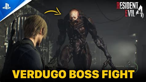 Resident Evil 4 Remake Verdugo Boss Fight Walkthrough Youtube