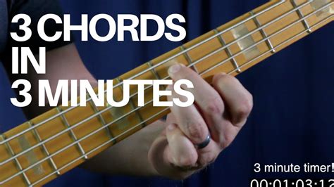 Learn How To Play 3 Movable Bass Chords In 3 Minutes Bass Guitar Lesson Youtube