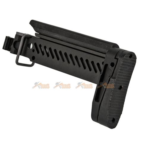 5ku Pt 1 Ak Side Folding Stock For Cyma Ak Series Aeg Black Airsoftgogo