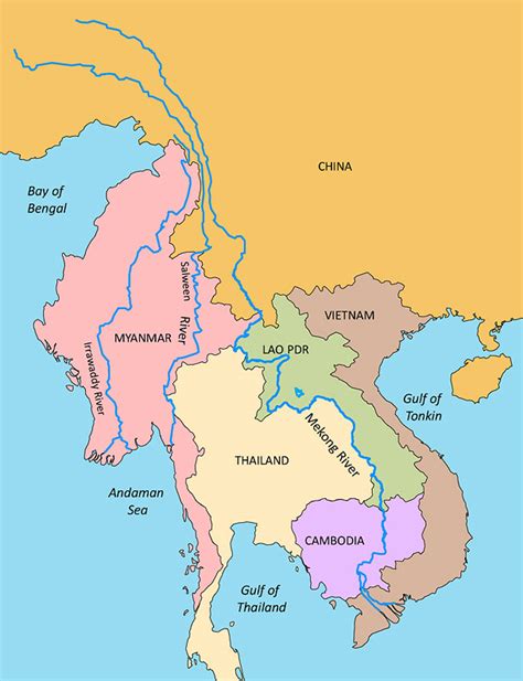 Mekong River Map