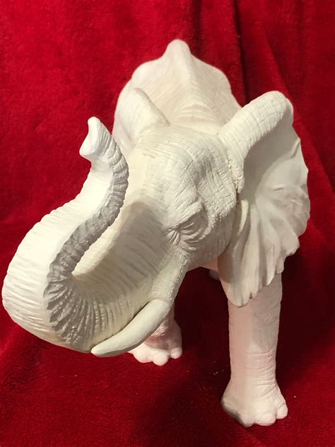 Elephant In Ceramic Bisque Ready To Paint By Jmdceramicsart