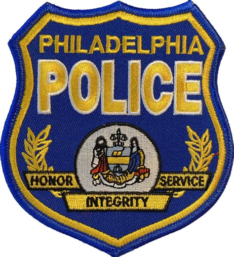 Philadelphia Police Department Shoulder Patch Chicago Cop Shop