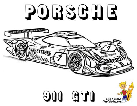 Coloriage porsche gemballa gt ( 38291 vues ). Coloriage Porsche de course 991 GT1 dessin gratuit à imprimer