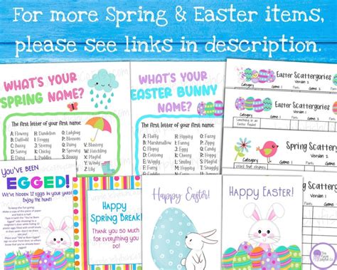 Spring Lunchbox Jokes Printable Lunchbox Notes Easter Lunch Box Jokes