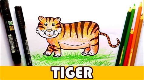 We did not find results for: How To Draw a Tiger! Easy Cartoon Tiger Animal tutorial ...