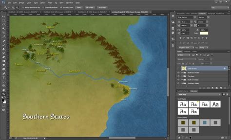 Video Tutorial Making A Fantasy Map In Photoshop Fant
