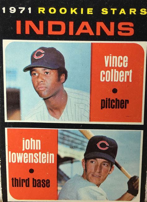 cleveland indians baseball cards 1970s rookies throwback thursday photos