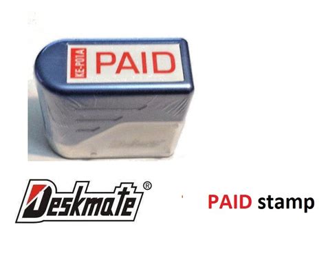 Deskmate Paid Pre Inked Stamp
