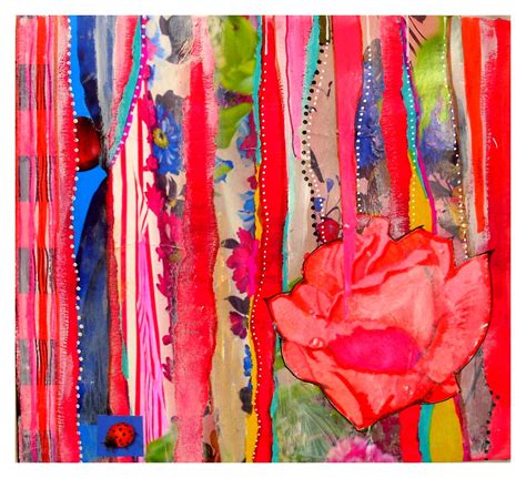 Mixed Media Painting Mixed Media Painting Textile Art Painting