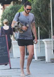 Russell Brand Looks More Hippie Than Hollywood As He Enjoys Some Yoga