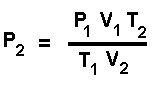 Next, plug the values into the combined gas law formula. What would be the equation for finding P2 given all the ...