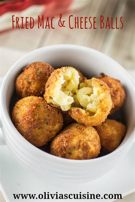 fried mac and cheese balls olivia s cuisine