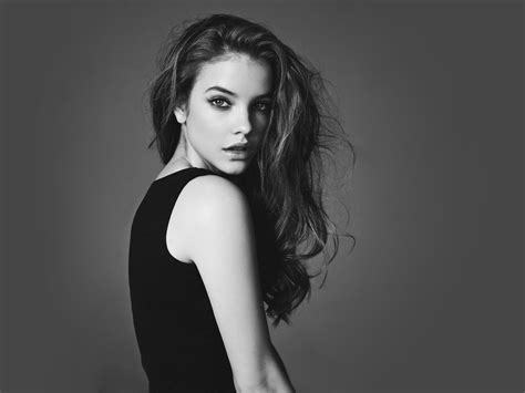 Barbara Palvin Women Face Monochrome Model Brunette Wallpapers Hd Desktop And Mobile