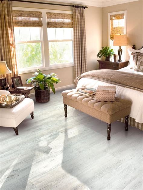 White Wood Effect Vinyl Flooring Brings A Quaint Chic To This Beautiful