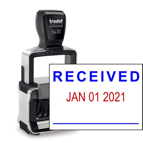 Self Inking Received Dater Stamp Simply Stamps