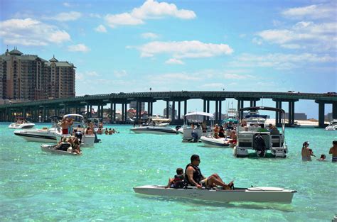 It's a 32′ glass bottom boat that stays on the island for 2.5 or 3 hours. The BEST way to Enjoy Crab Island in Destin FloridaS.E.A ...