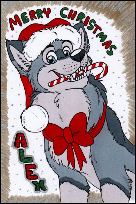 Christmas Wolf By Cavity Sam On Deviantart