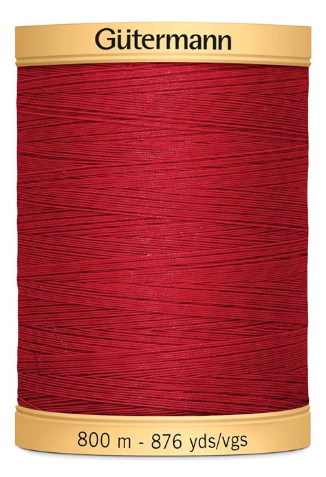 Gutermann Cotton Thread 800m 876yds 2074 Red