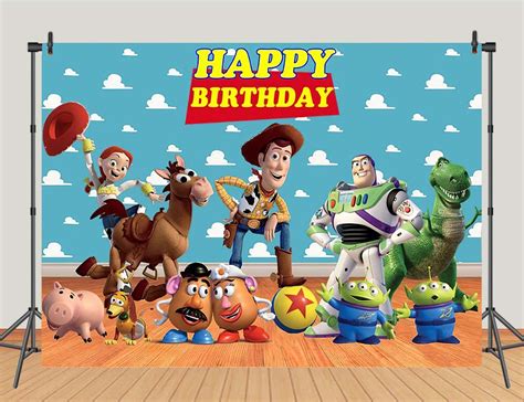 Buy 7x5ft Cartoon Toy Story Birthday Party Theme Photography Backdrops