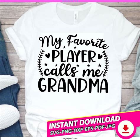 My Favorite Player Calls Me Grandma Svg Png Football Grandma Svg Cricut