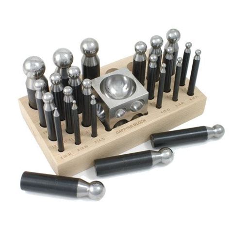 Our Dapping Punch And Block Set Is Ideal For Doming Soft Metals This