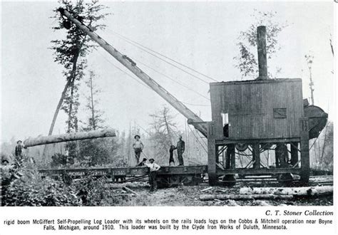 McGiffert Self Propelling Log Crane Logging Industry Logging Equipment Model Railroad