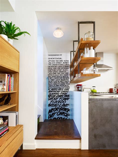 Ceiling Mounted Hanging Shelves Houzz