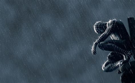 Free Download Hd Wallpaper Spider Man In The Rain Symbiote Spider