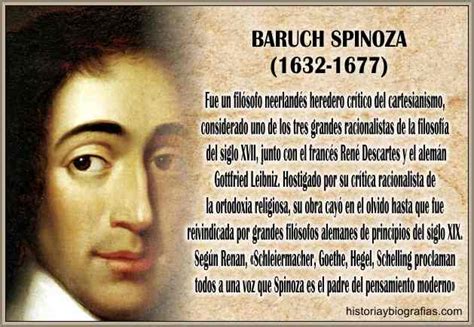 Biografia De Baruch Spinoza Resumen Vida Y Filosofía