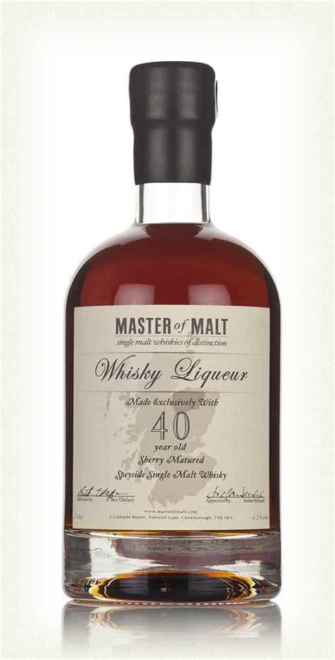 Master Of Malt 40 Year Old Speyside Whisky Liqueur Malt Whisky