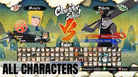 Naruto Ultimate Ninja Storm 3 Full Burst All Characters Showcase Full