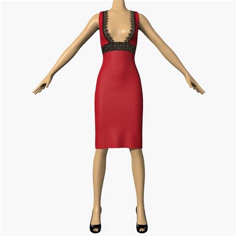 Free 3d Dress Models Turbosquid