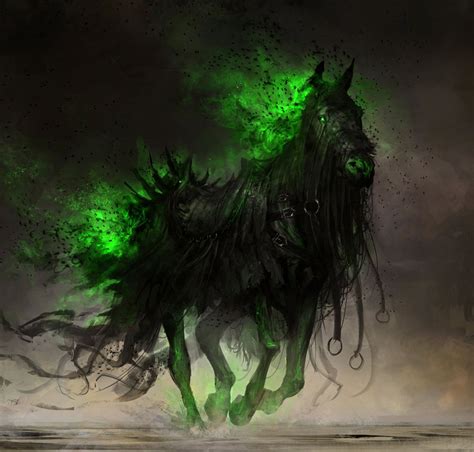 Glory Ruin Despair And Fear By Daniel Kamarudin Horses Fantasy Horses Fantasy Illustration