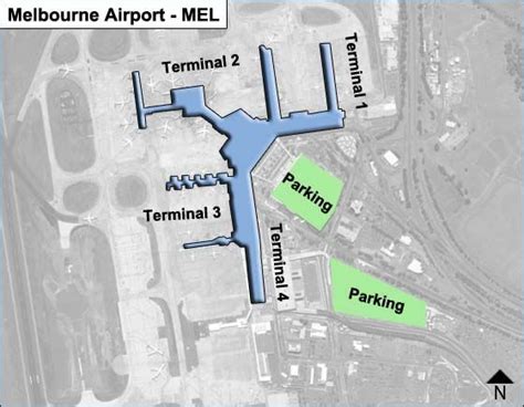 Melbourne Mel Airport Terminal Map