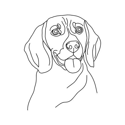 Beagle Illustration Beagle Drawing Svg Dog Illustration Svg Etsy