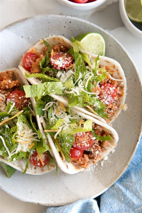 Ground Turkey Tacos The Forked Spoon