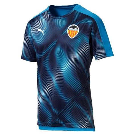 Valencia Training T Shirt League Stadium Bleu Azurpeacoat