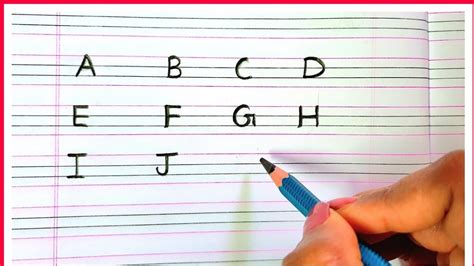 Write Abcd Capital Letter Abcd Abcd Copy Mein Likhe Abcd For Kids