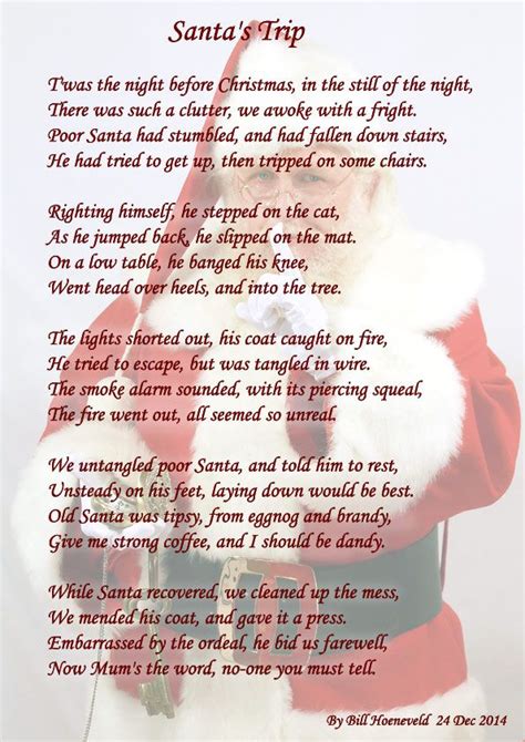 Santas Trip Holiday Poems Holiday Poems Funny Christmas Poems