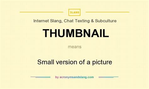 What Does Thumbnail Mean Definition Of Thumbnail Thumbnail Stands